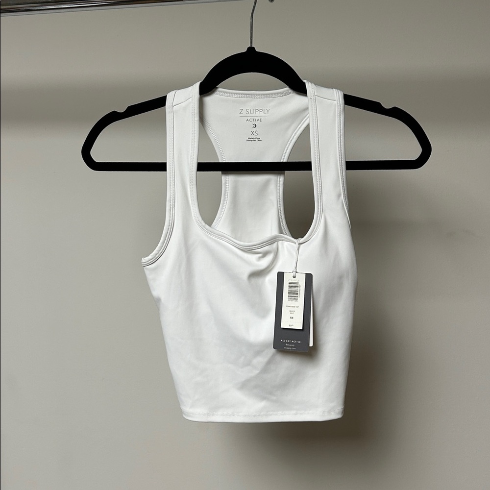 Z supply courtside top white